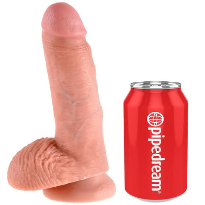 KING COCK - 7 DILDO MEAT WITH BALLS 17.8 CM