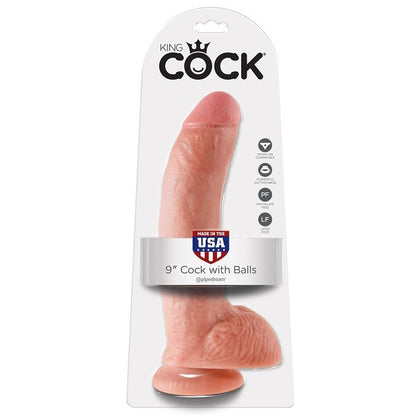 KING COCK - 9 CARNE DE DILDO CON BOLAS 22.9 CM