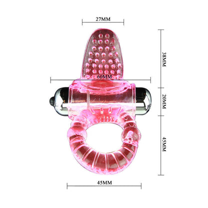BAILE - SWEET ABS 10 RHYTHMS PINK VIBRATING RING PENIS RING