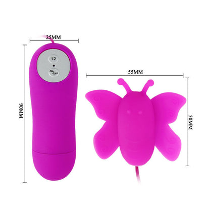 BAILE - LOVE EGGS BUTTERFLY CLITORAL STIMULATOR 12 SPEEDS LILAC REMOTE CONTROL