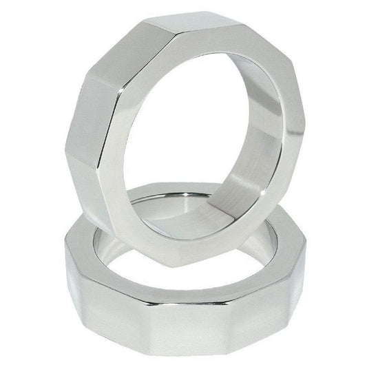 HARD METAL - COCK RING AND TESTICLE NUT 50 MM