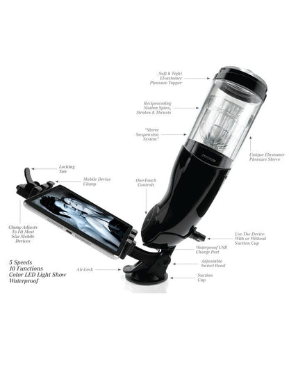 EXTREME TOYZ - PDX MEGA BATOR USB MALE MASTURBATOR RED MOUTH