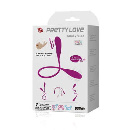 PRETTY LOVE - SMART VIBRATOR SNAKY VIBE 7 V + 3 TICKLES 