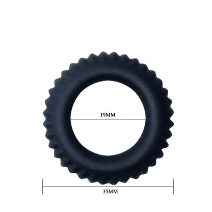 BAILE - TITAN BLACK PENIS RING 1.9 CM 