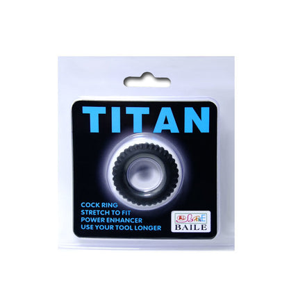 BAILE - TITAN BLACK PENIS RING 1.9 CM 