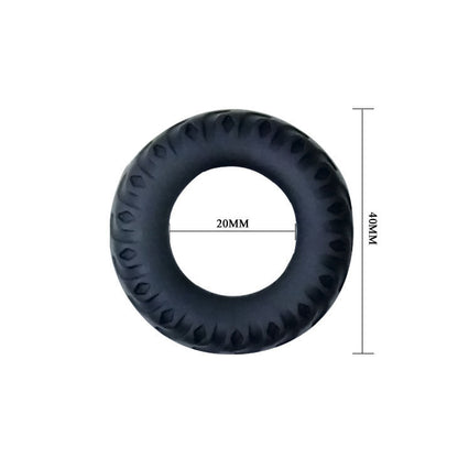 PROM - TITAN RING BLACK GREEN 2 CM 