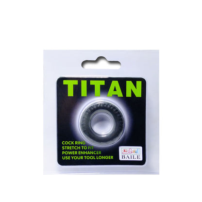 PROM - TITAN RING BLACK GREEN 2 CM 