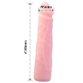 BAILE - DILDO DE SILICONA REALISTA CON TACTO DE PIEL 23 CM
