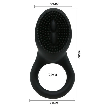 PRETTY LOVE - SNAKE BLACK VIBRATING RING