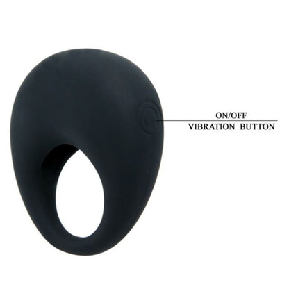 PRETTY LOVE - BLACK VIBRATING TRAP RING