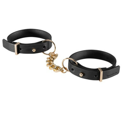 JEWELLERY - INDISCRETS MAZE BLACK HANDCUFFS BRACELETS