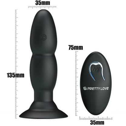 PRETTY LOVE - LOVE PLUG VIBRATOR AND ROTATION BY REMOTE CONTROL