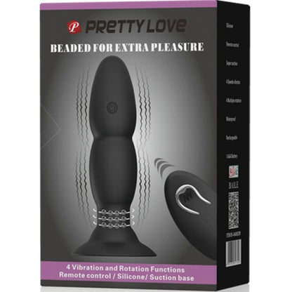 PRETTY LOVE - LOVE PLUG VIBRATOR AND ROTATION BY REMOTE CONTROL