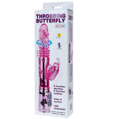 BAILE - RECHARGEABLE VIBRATOR WITH ROTATION AND PULSING BUTTERFLY STIMULATOR