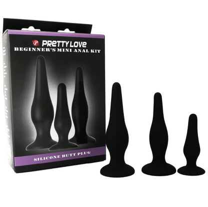 PRETTY LOVE - SILICONE STARTER KIT FOR BUTT PLUGS