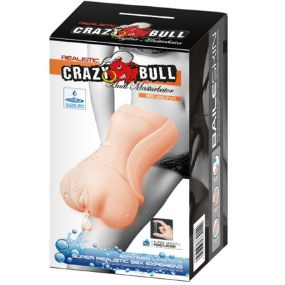 CRAZY BULL - MASTURBADOR DE VAGINA PIEL DE GOMA