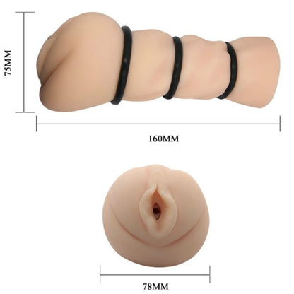 CRAZY BULL - MASTURBADOR DE VAGINA CON ANILLOS