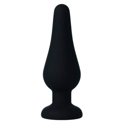 INTENSE - PIPO M SILICONE ANAL PLUG BLACK 11 CM