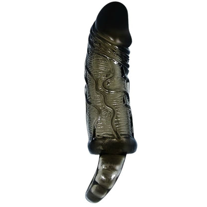 BAILE - PENIS EXTENDER COVER WITH TESTICLE HANDLE BLACK 13.5 CM