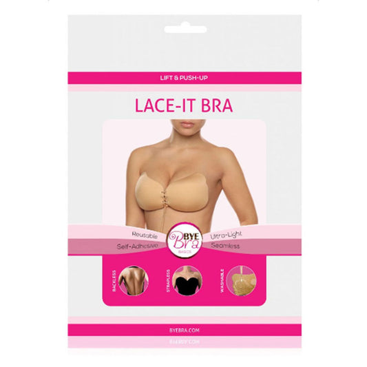BYE-BRA - LACE-IT ENHANCEMENT PUSH-UP BLACK D CUP