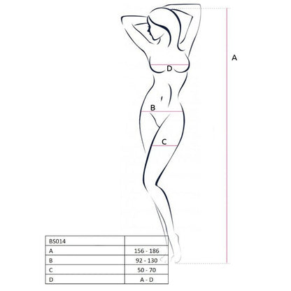 PASSION - WOMEN BS014 RED BODYSTOCK ONE SIZE
