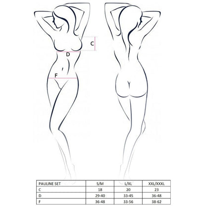 PASSION - WOMAN PAULINE SET 3 PIEZAS SIZE L/XL