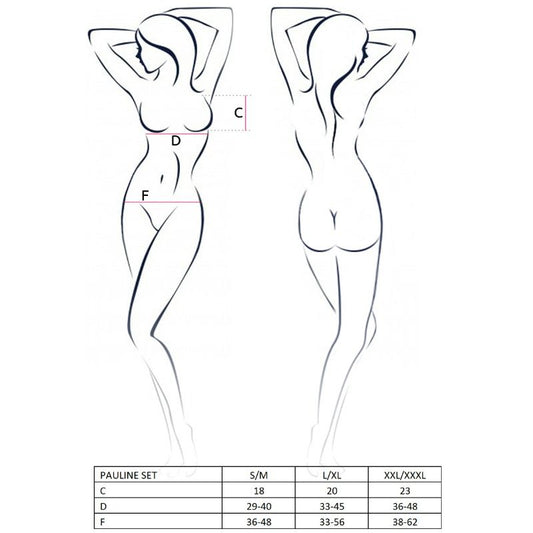 PASSION - WOMAN PAULINE SET 3 PIEZAS SIZE L/XL