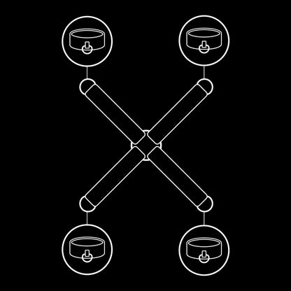 FETISH SUBMISSIVE - VEGAN LEATHER HANDCUFFS UNION