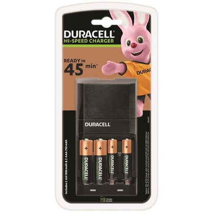 DURACELL - 45MIN CHARGER + 2xAA 1700mAh + 2xAAA 750mAh