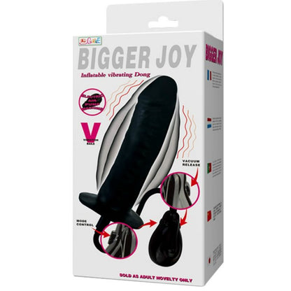 BAILE - DILDO INFLABLE BIGGER JOY CON VIBRACIÓN 16 CM