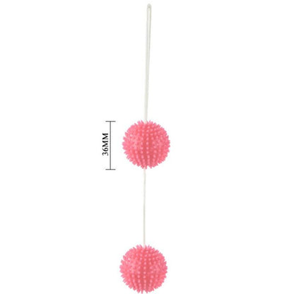 BAILE - DEEP PLEASURE TEXTURED BALLS PINK 3.6 CM
