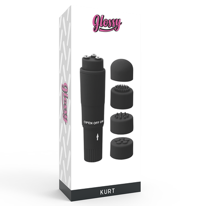 GLOSSY - MASAJEADOR DE BOLSILLO KURT NEGRO