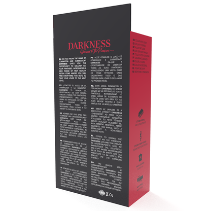 DARKNESS - COLLAR DE POSTURA CON CADENA DE CUERO
