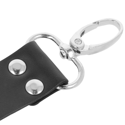 DARKNESS - BLACK LEATHER HAND AND FOOT CUFFS