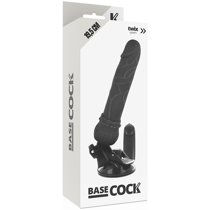 BASECOCK - VIBRADOR DE CONTROL REMOTO NATURAL REALISTA BASECOCK 19,5 CM