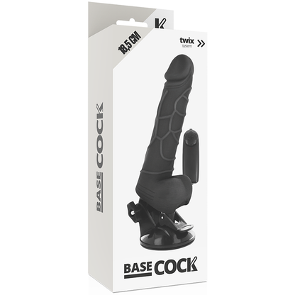 BASECOCK - VIBRADOR DE CONTROL REMOTO NATURAL REALISTA 18.5 CM -Ø- 4CM