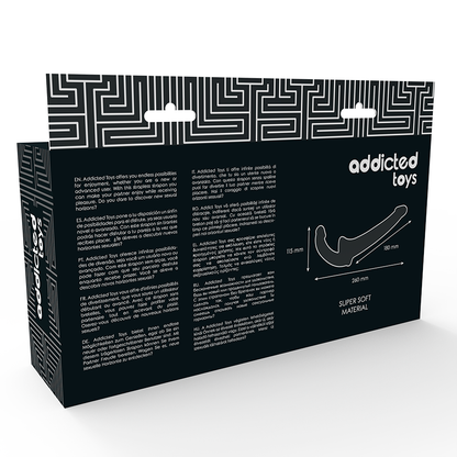 ADDICTED TOYS - DILDO CON VENAS SIN SUJETO NEGRO