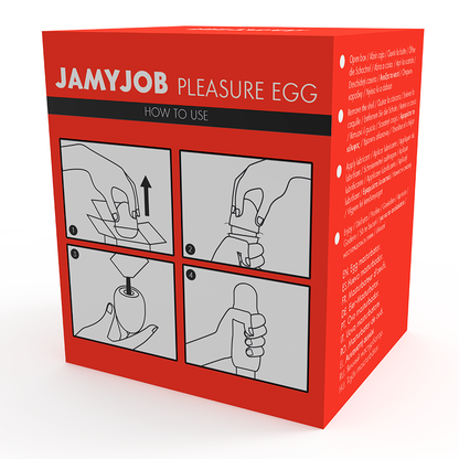 JAMYJOB - DISCRETT RED BACK EGG MASTURBATOR