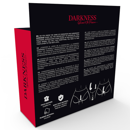 DARKNESS - PANTS WITH INTERCHANGEABLE PLUG AND VIBRATOR