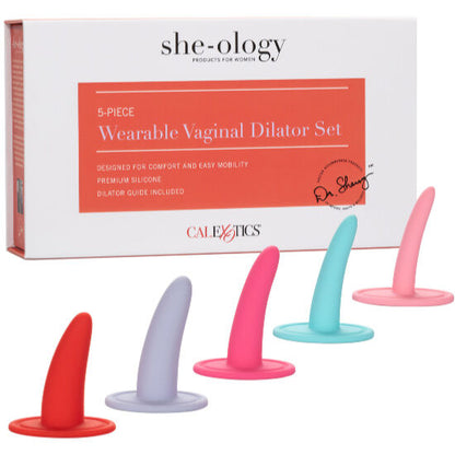 CALEXOTICS - 5 PCS KIT MULTICOLOR VAGINAL OR ANAL DILATORS