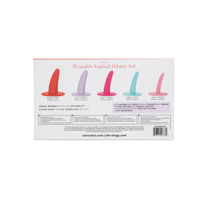 CALEXOTICS - 5 PCS KIT MULTICOLOR VAGINAL OR ANAL DILATORS