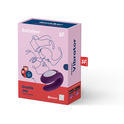 SATISFYER - DOUBLE JOY WITH APP MORADO