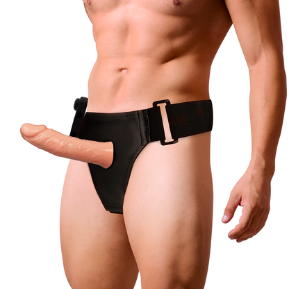ARNÉS DE ATRACCIÓN - ARNESES HUECOS BENNY CON VIBRADOR 15 CM -O- 4.5 CM