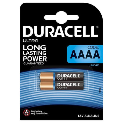 DURACELL - ULTRA POWER ALKALINE AAAA BATTERY MX2500 1.5V 2 UNITS