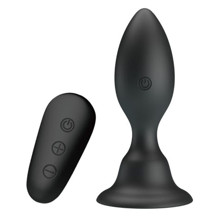 MR PLAY - BLACK ANAL PLUG WITH REMOTE CONTROL AND VIBRATION