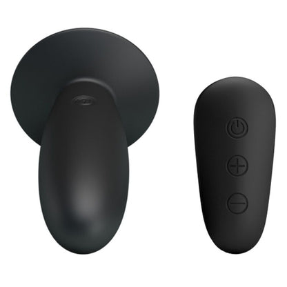MR PLAY - BLACK ANAL PLUG WITH REMOTE CONTROL AND VIBRATION