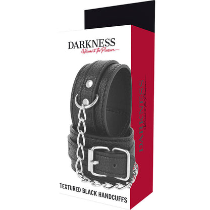 DARKNESS - ESPOSAS DE CUERO TEXTURIZADO NEGRO