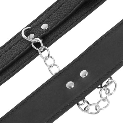 DARKNESS - ESPOSAS DE CUERO TEXTURIZADO NEGRO