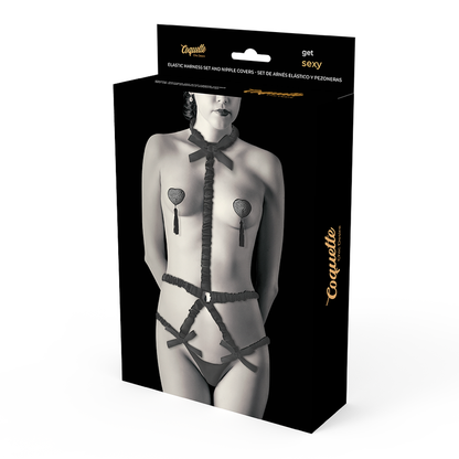 COQUETTE CHIC DESIRE - LINGERIE SET WITH DELUXE TOE COVERS