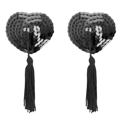 COQUETTE CHIC DESIRE - CUBREPEZONES CON LENTEJUELAS NEGRAS